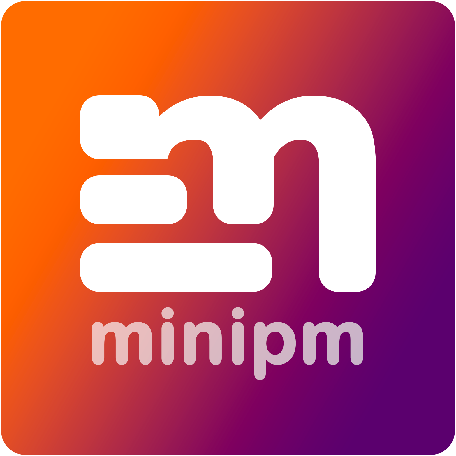MiniPM logo - mobile Gantt chart app